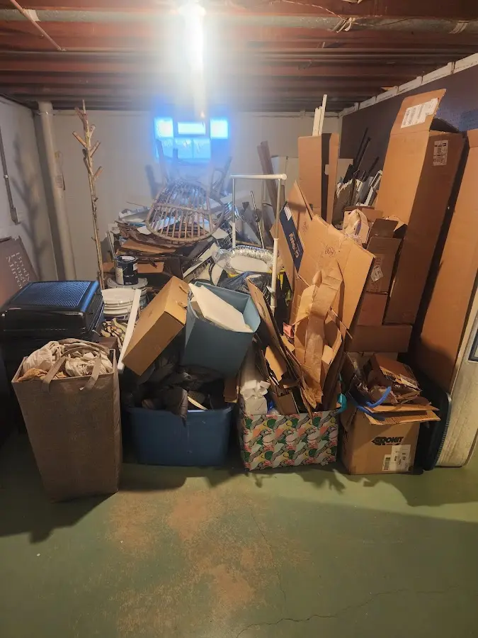 Roll-off dumpster container at job site for 20 Yard Dumpster Rental in Tallulah